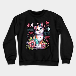 Mothers Day Feline Fantasy Crewneck Sweatshirt